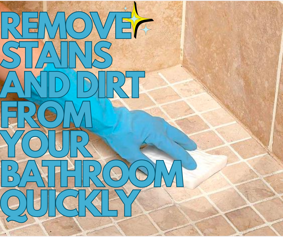 How to remove bathroom stains