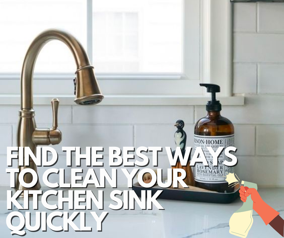 How to clean a kitchen sink quickly