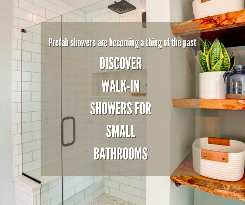 Walk in showers for small bathrooms