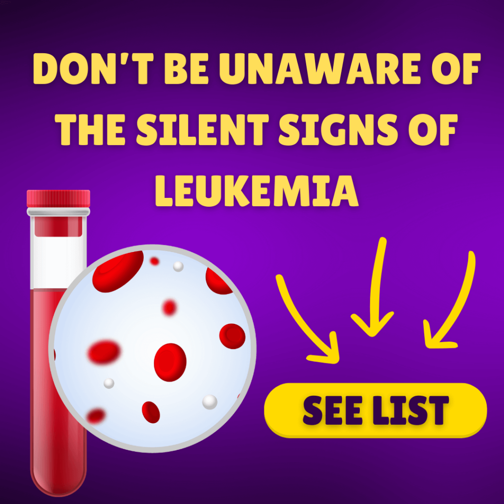 Early leukemia signs